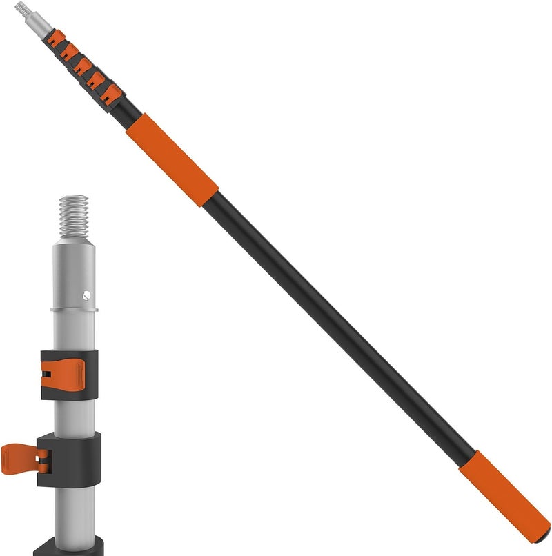 LAANPOLE Telescoping Pole, 5-24FT Aluminum Extension Pole(30FT Reach), Multi-Purpose Paint Roller for Painting, Dusting and Cleaning - Image 1